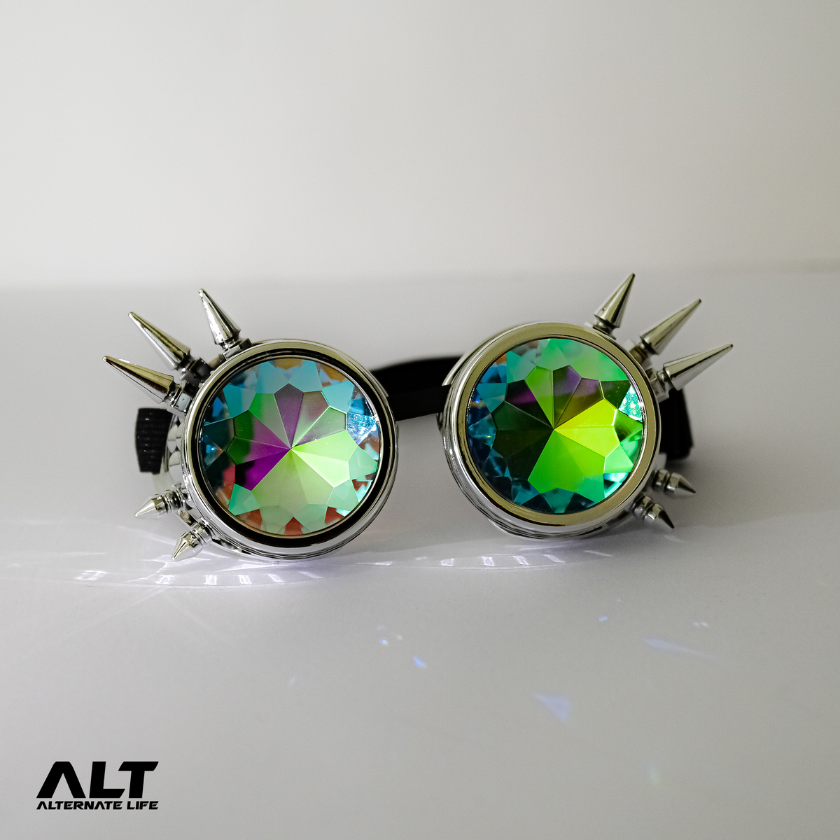 Square Rave Goggles Rave Goggles (Silver Arrow) – Alternate Life